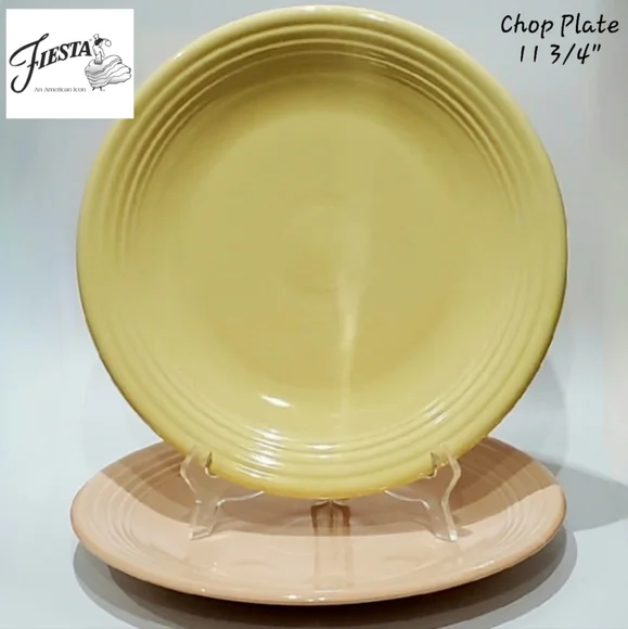 Fiestaware Dining Vntg Fiesta Yellow 34 Chop Plate Free